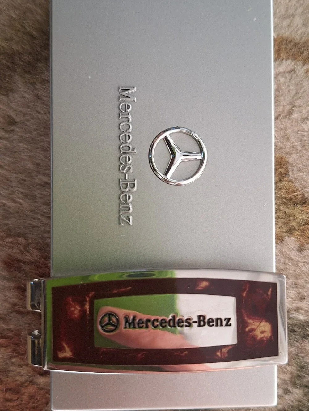 Mercedes Benz Burlwood Money Clip